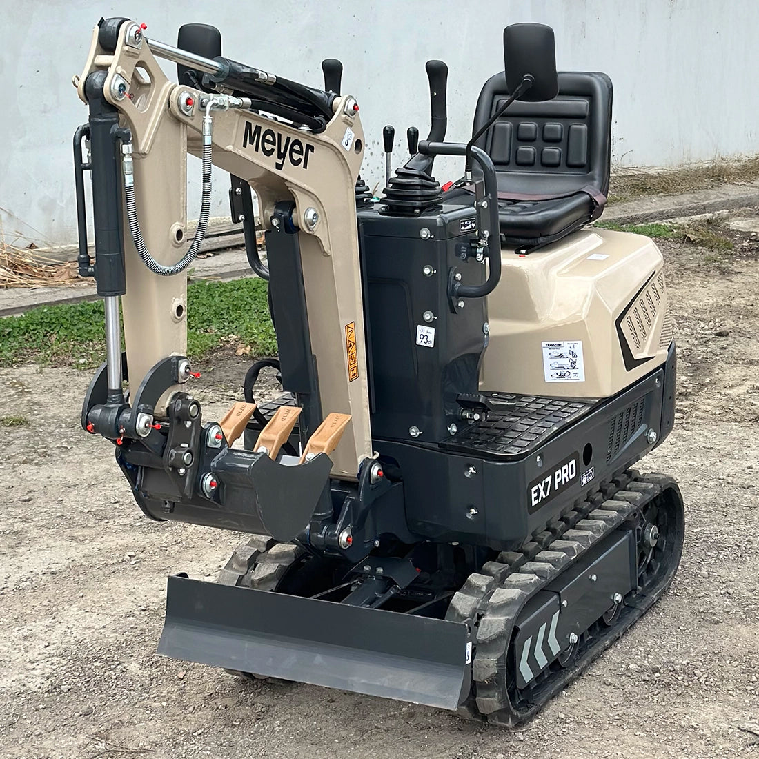 Minikoparka gąsienicowa Meyer EX7 PRO (skrętne ramię + silnik Loncin) - Image 2