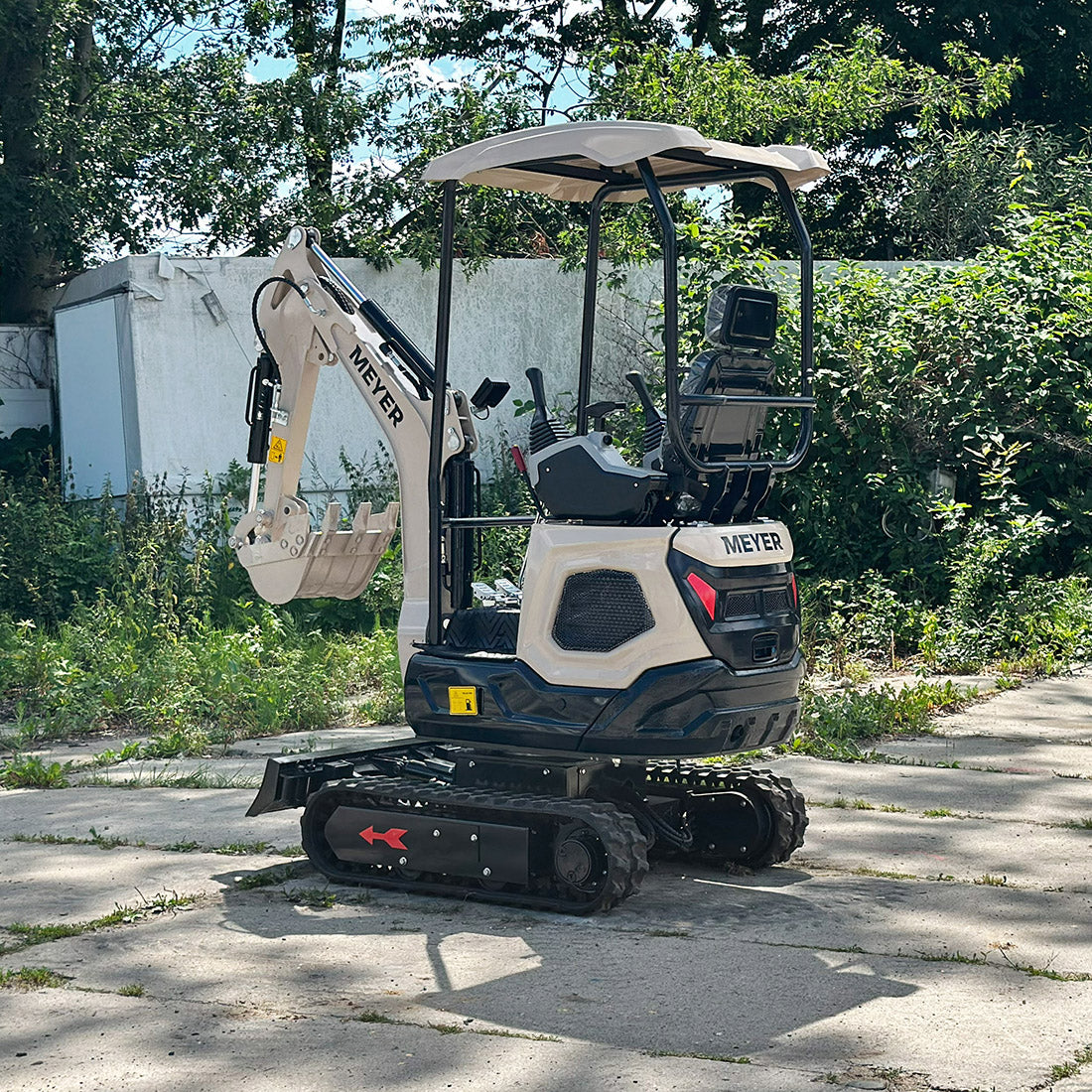 Minikoparka gąsienicowa MEYER EX12K z silnikiem KUBOTA + skrętne ramię + rozsuwane gąsienice - Image 2