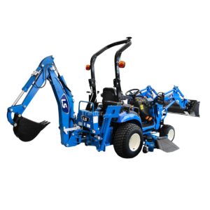 LS Tractor MT1.25 4×4 – 24.7 KM / TURF + koparka LB1107 + ładowacz TUR LL1100 + kosiarka LM1160